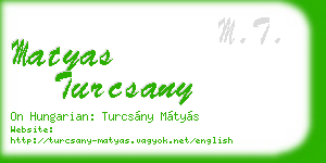 matyas turcsany business card